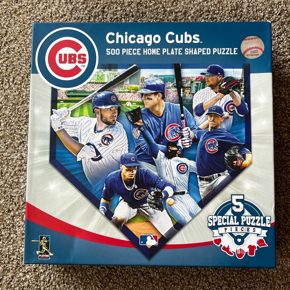 500-Piece Home Plate Shaped Puzzle - Blue